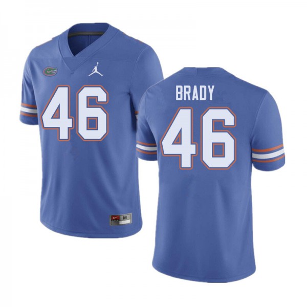 Jordan Brand Men #46 John Brady Florida Gators College Football Jerseys Blue